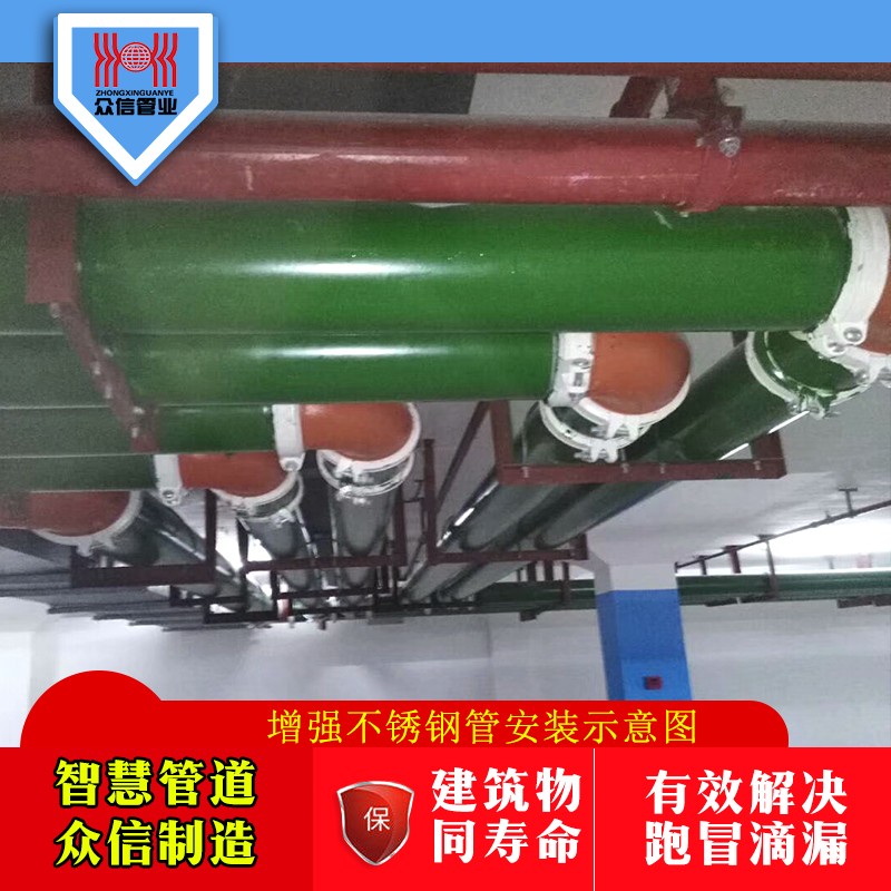 增强不锈钢管安装图